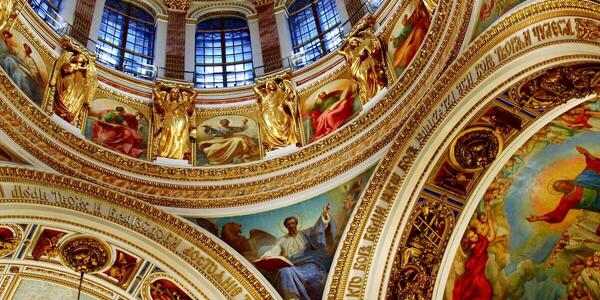 Роспись стен в храме: фото и примеры