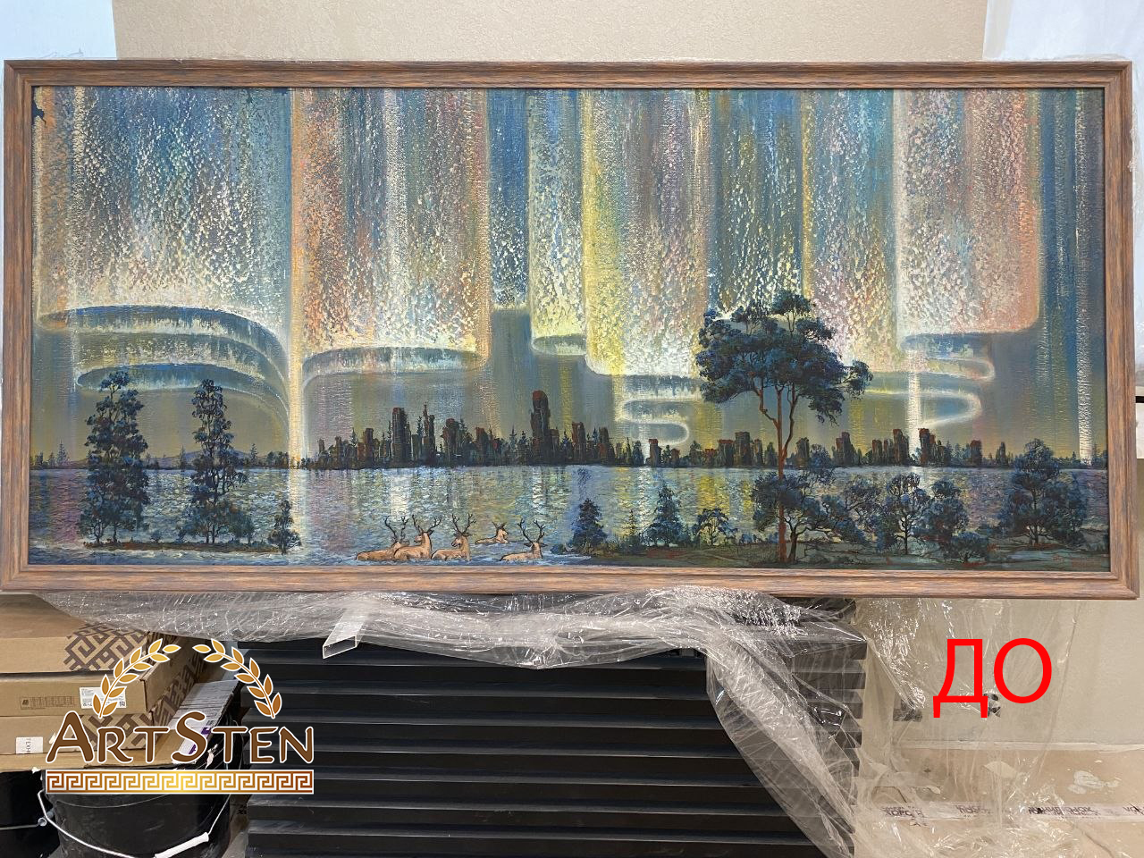 реставрация картины маслом до и после