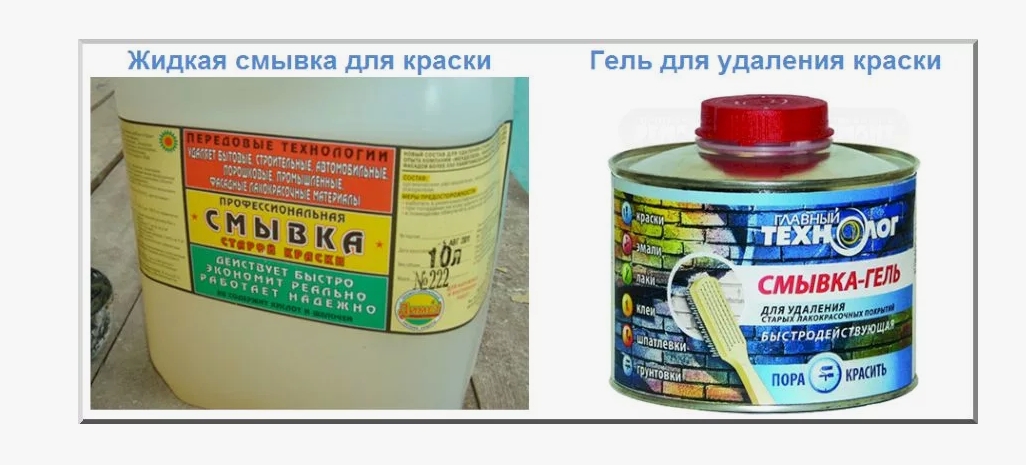 Химическая смывка старой краски с металла